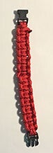 21. Red Thick Paracord Bracelet