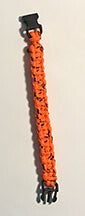 24. Neon Orange Paracord Bracelet