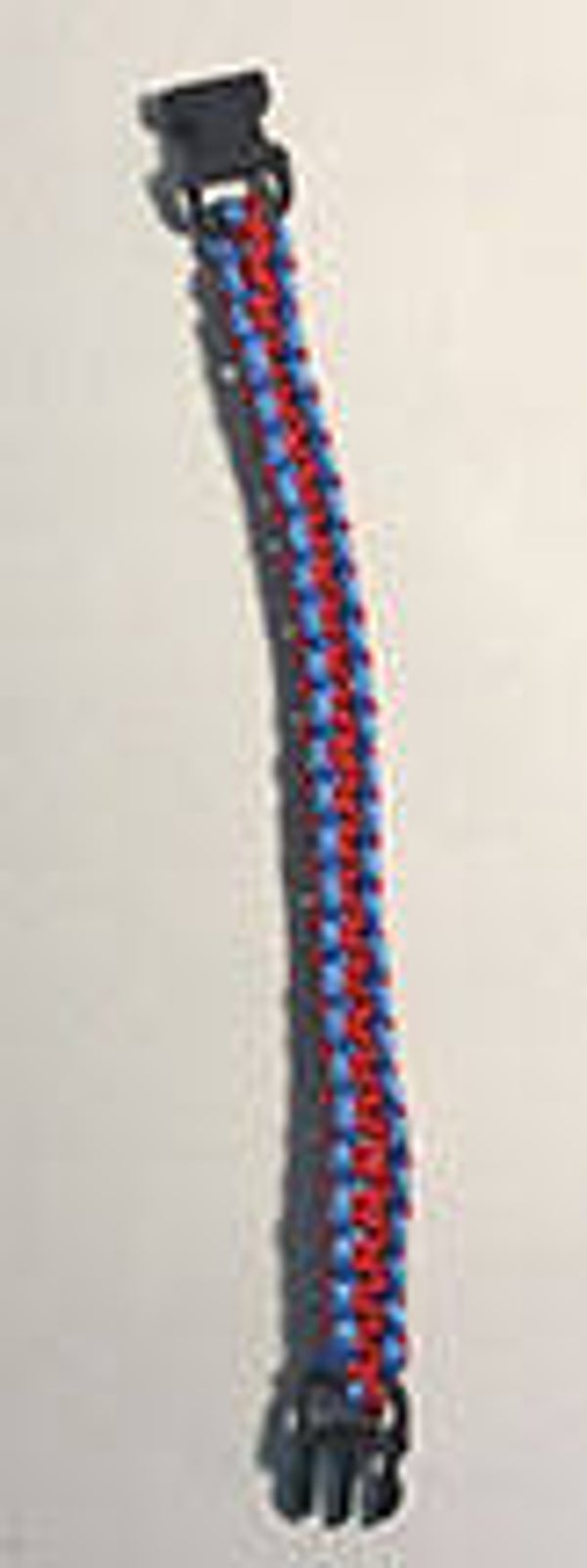 4. Blue and Red Paracord Bracelet