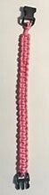 6. Pink Paracord Bracelet