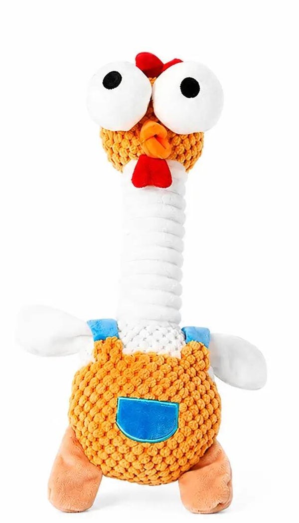 Funny Squeaky Chicken Dog Toy For Chewing & Play