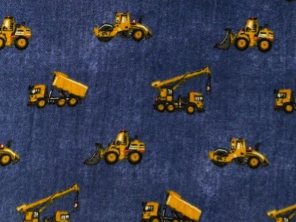 50 cm 100% Baumwolle Musselin Zerknittert Gedruckt Jeans Baufahrzeuge  Meterwaren