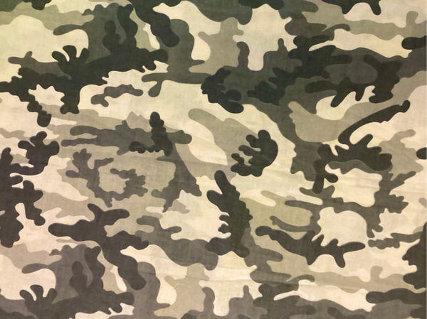 50 cm Baumwollstoff 100% Baumwolle Camouflage Khaki/Beige   Patchwork Meterware