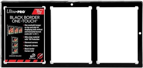 Ultra Pro 35PT 3-Card Black Border UV ONE-Touch magnetische houder
