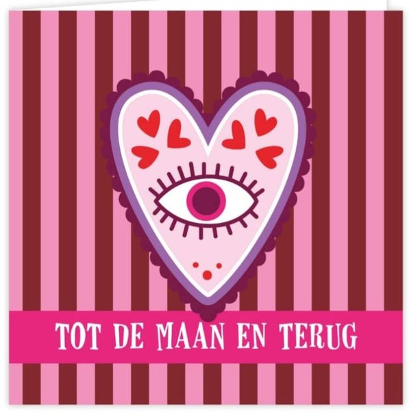 Wenskaart hart.