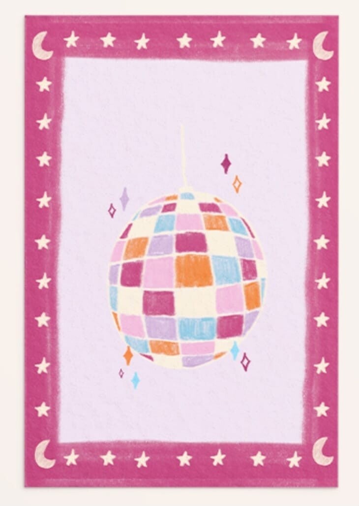 Wenskaart discobal