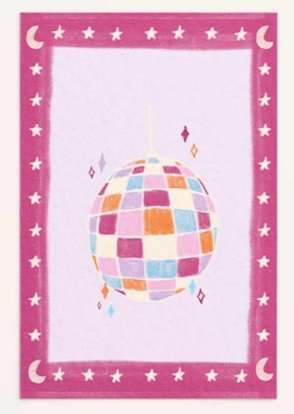 Wenskaart discobal