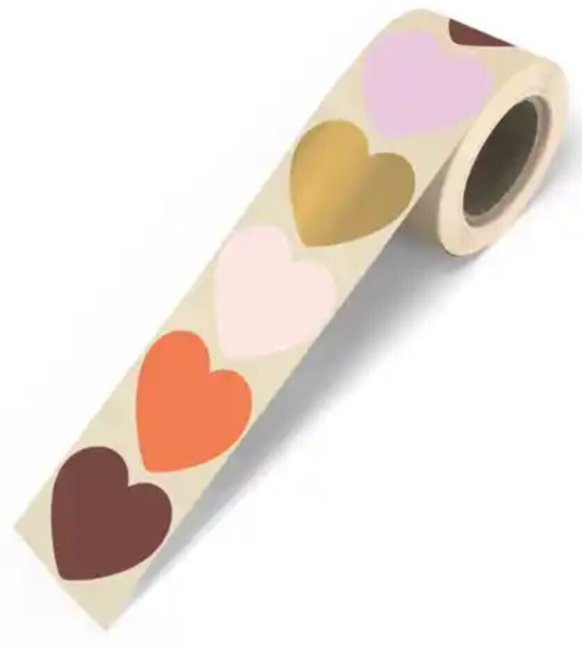 Stickers lente hartjes 10 stuks
