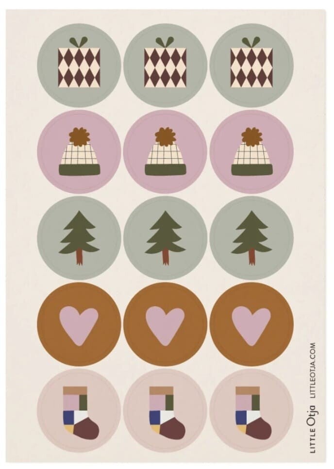 Stickervel kerst