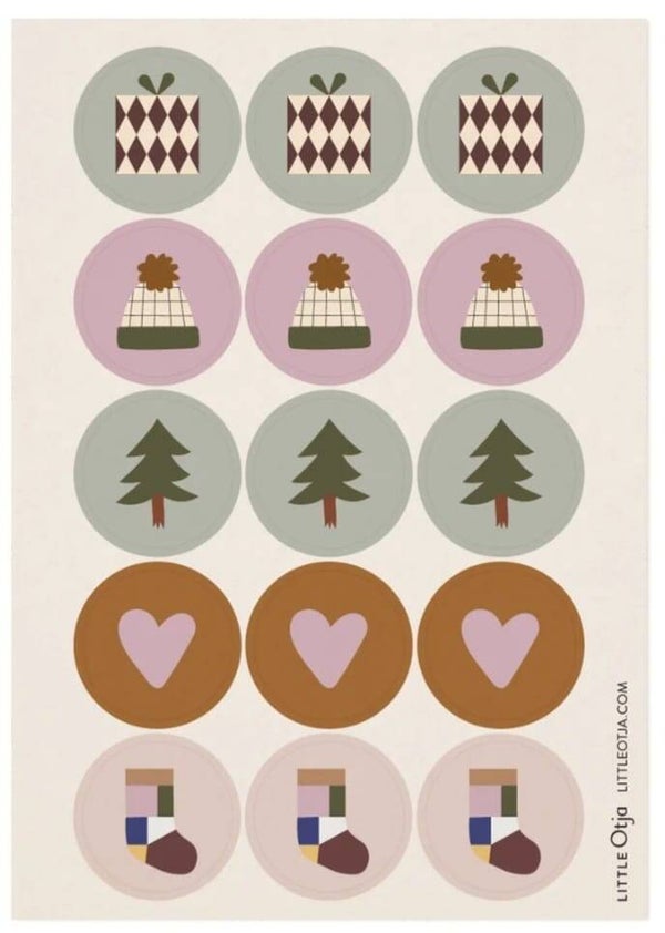 Stickervel kerst