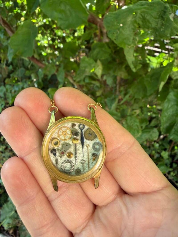 Ketting met horloge hanger