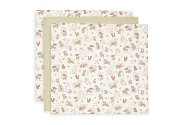 Hydrofiele Doek Small 70x70cm - Barn Buddies - 3 Stuks