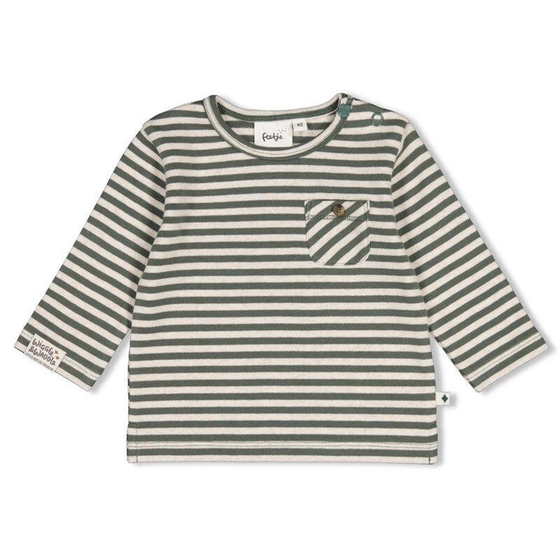 Feetje Longsleeve Rib met Streep – Wiggle and Waddle