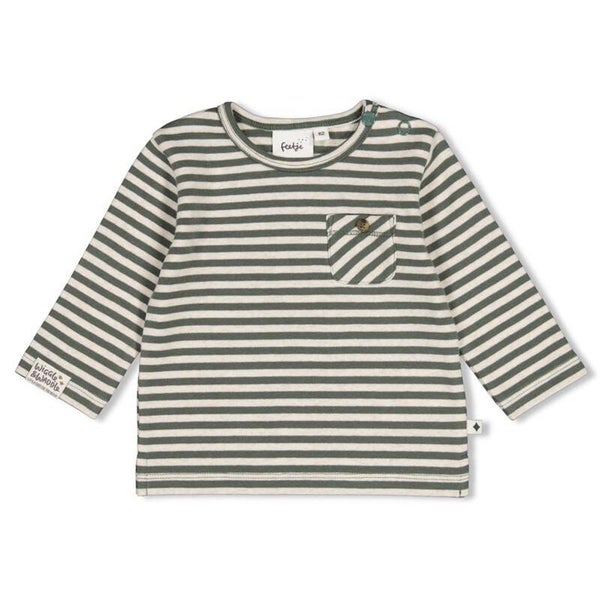 Feetje Longsleeve Rib met Streep – Wiggle and Waddle