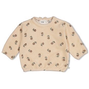 Feetje Sweater Velours Rib met Borduursels – Lucky Bloombird