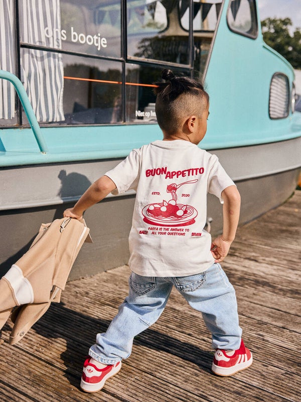 Daily 7 t-shirt met backprint (maat 104)