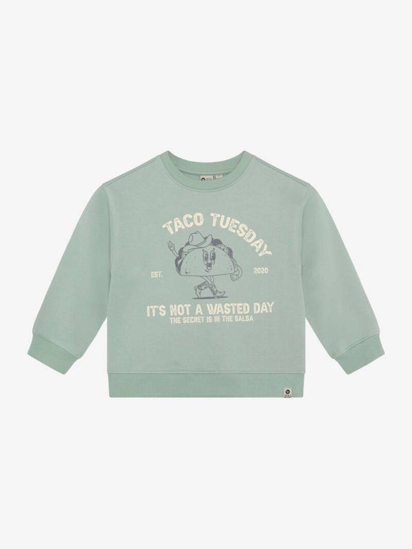Daily 7 sweater zeegroen