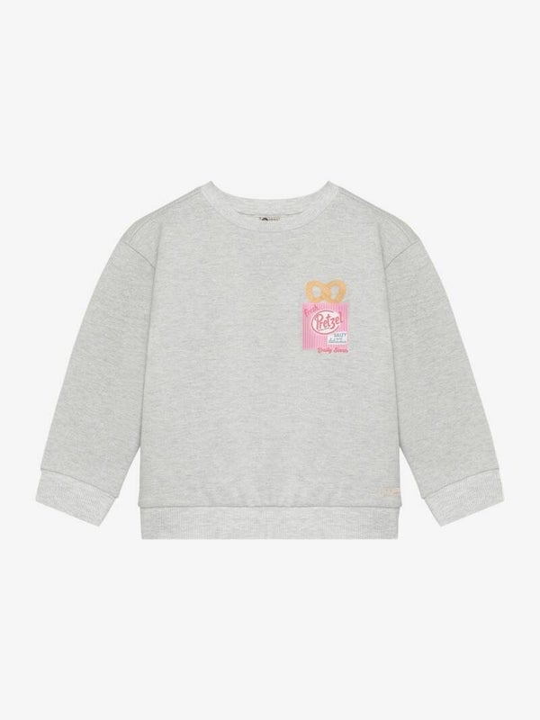 Daily7 Sweater Backprint - Light Grey Melange