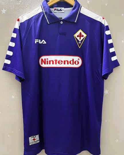 Maglia calcio casa storica retro vintage Fiorentina BATISTUTA 1998/1999
