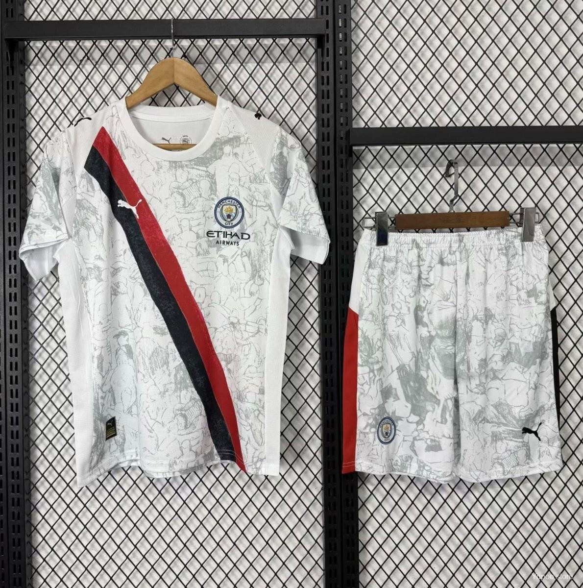 Completo calcio bambino edizione speciale versione Kidsuper player Manchester City 2025/2026