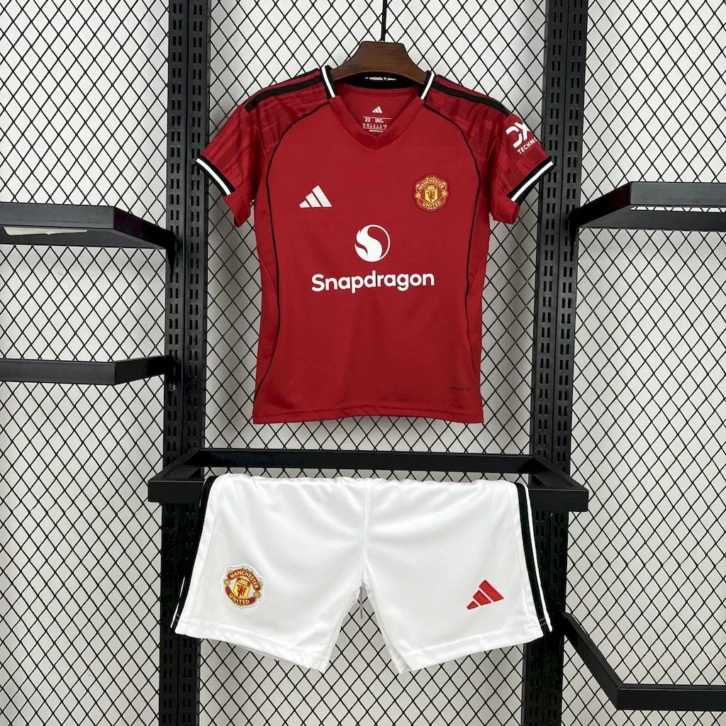 Completo calcio casa bambino Manchester United 2025/2026
