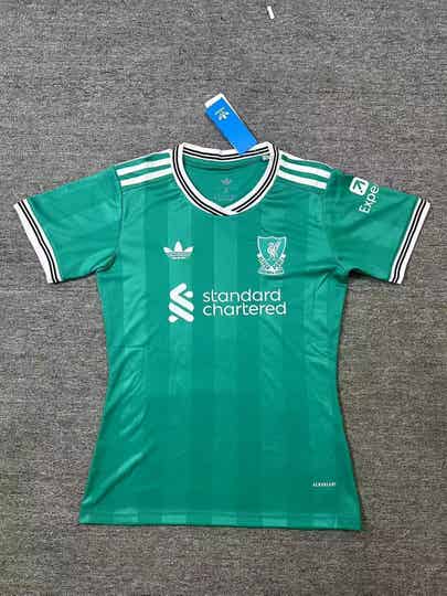 Maglia calcio trasferta terza versione fan donna Liverpool 2025/2026