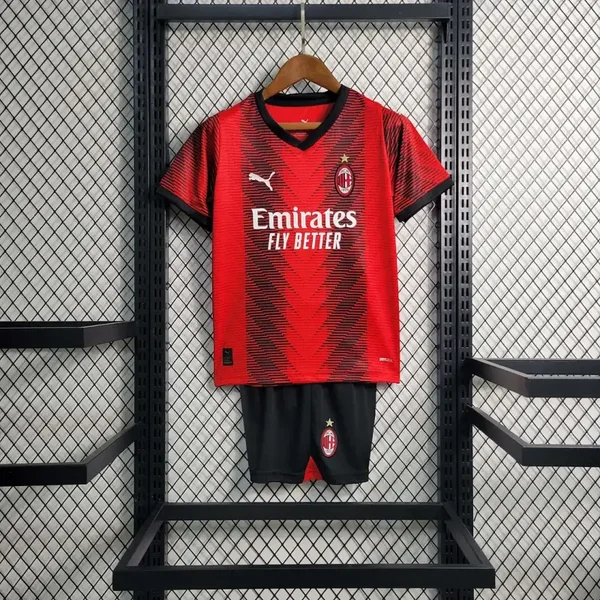 Completo calcio casa bambino Milan 2023/2024