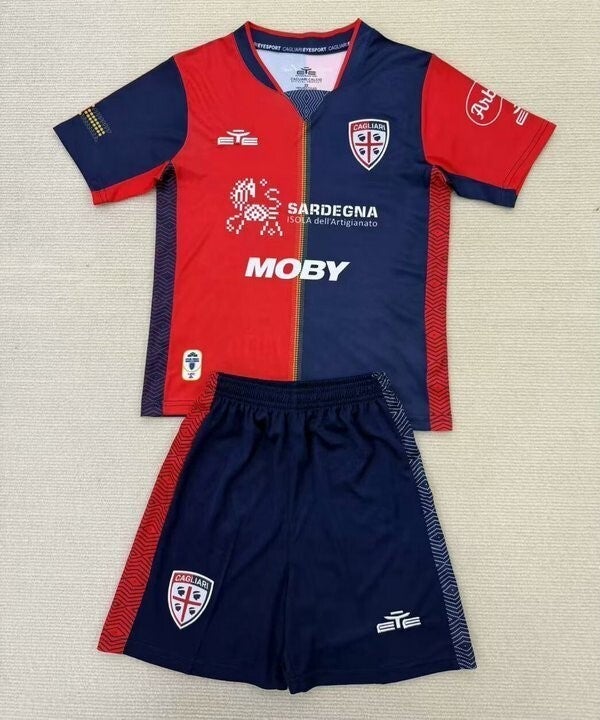 Completo calcio casa bambino Cagliari 2025/2026