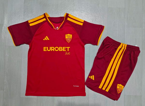 Completo calcio casa bambino Roma 2026/2027