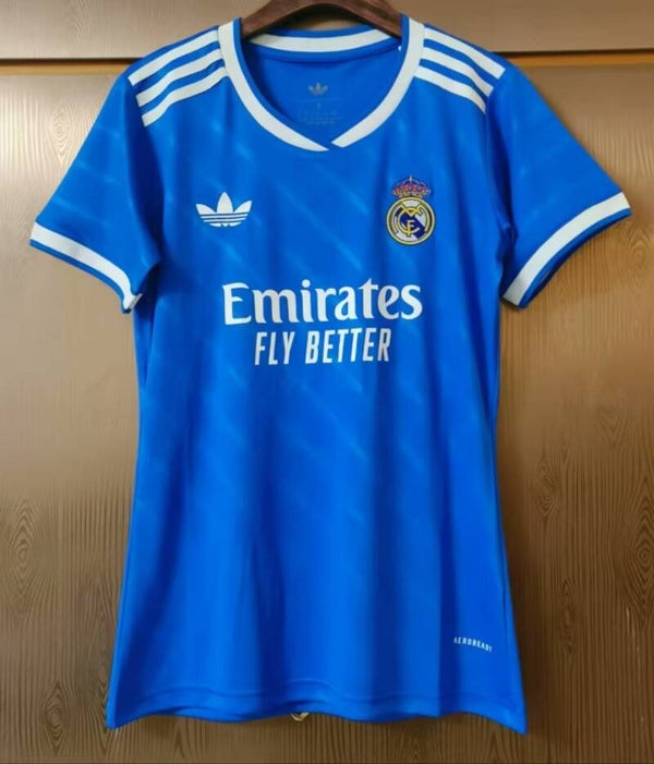 Maglia calcio trasferta terza versione fan donna Real Madrid 2025/2026