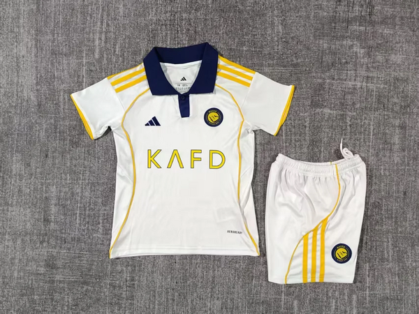 Completo calcio trasferta terza bambino Al Nassr 2025/2026