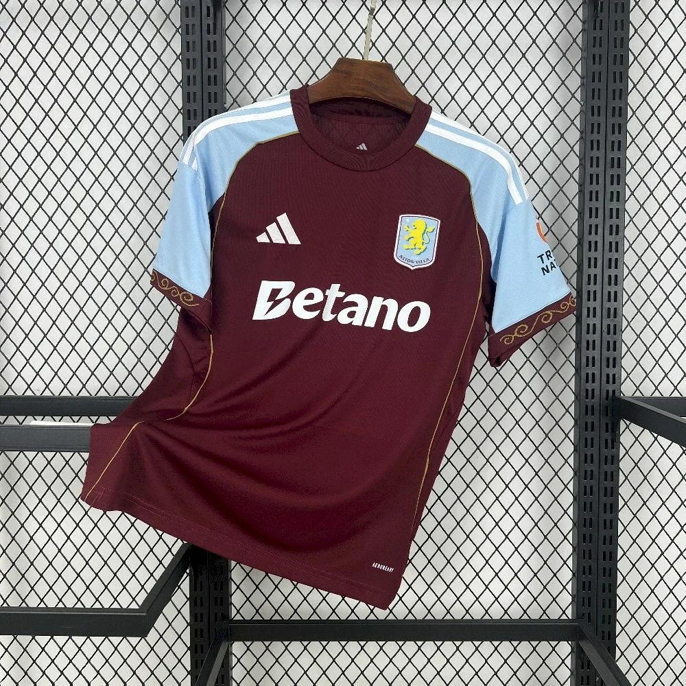 Maglia calcio casa versione fan Aston Villa 2025/2026