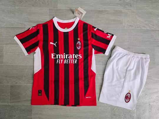 Completo calcio calcio casa bambino Milan 2024/2025
