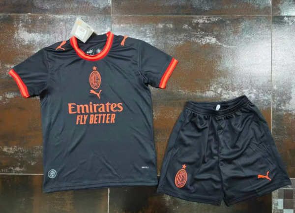 Completo calcio trasferta terza bambino Milan 2026/2027