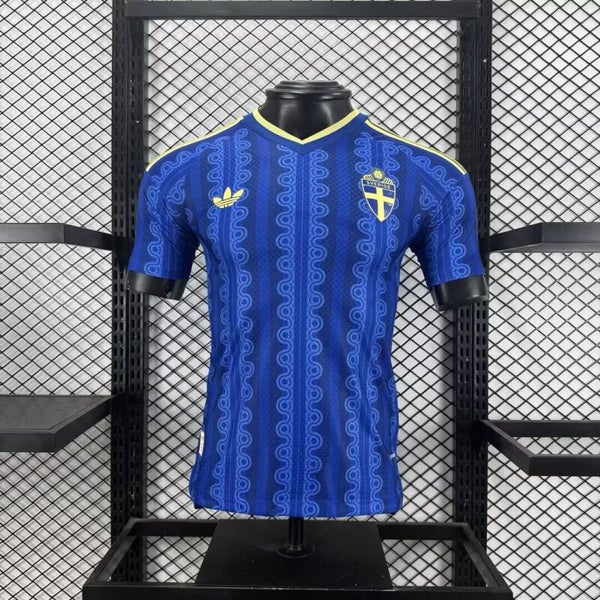Maglia calcio trasferta versione player Svezia 2026