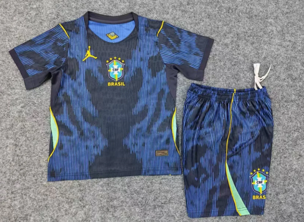Completo calcio trasferta bambino Brasile 2026