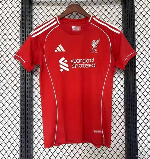 Maglia calcio casa versione fan Liverpool 2025/2026