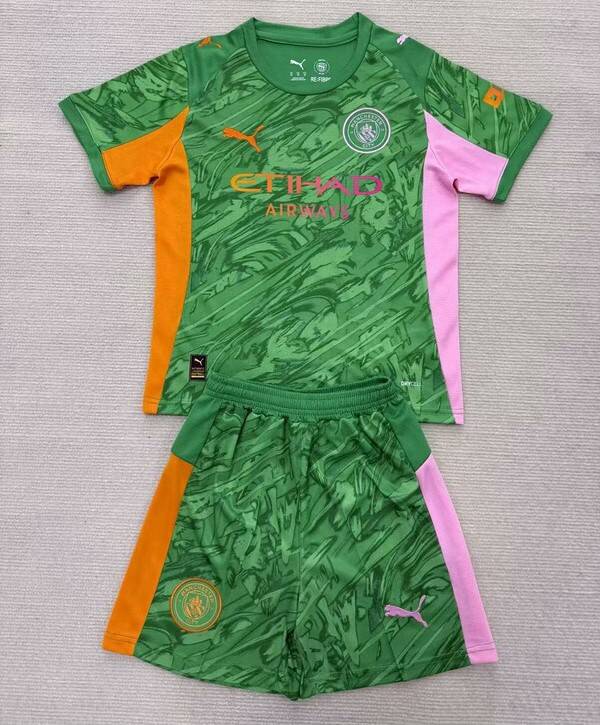 Completo calcio portiere bambino Manchester City 2025/2026