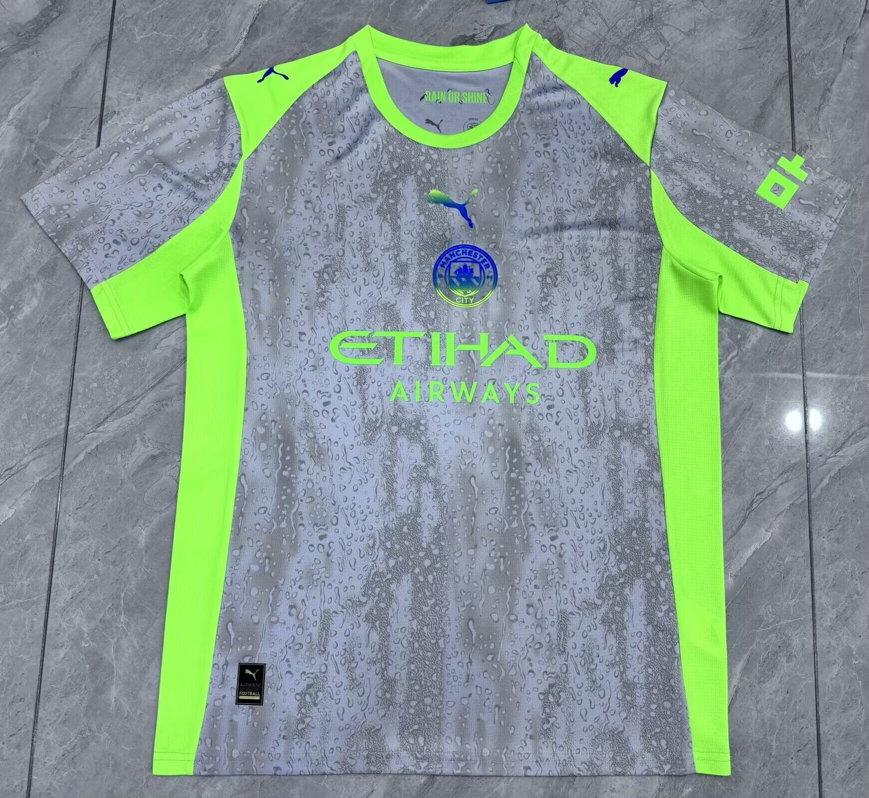 Maglia calcio trasferta terza versione fan Manchester City 2025/2026