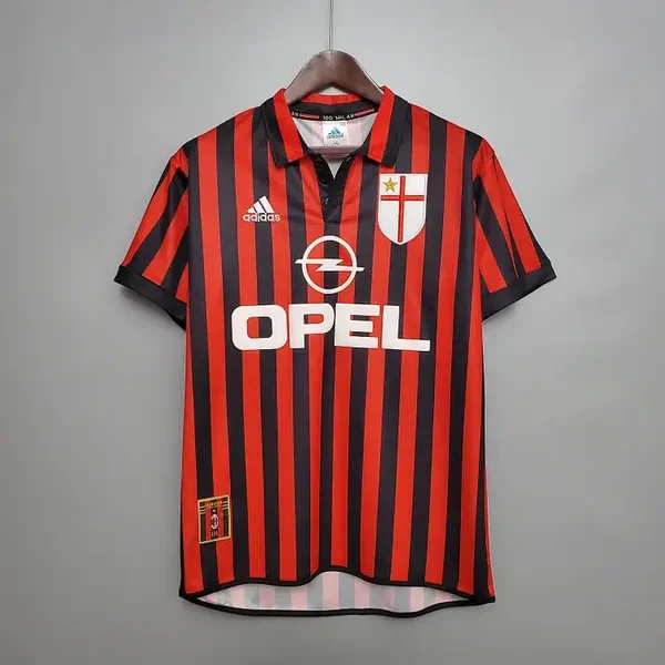 Maglia calcio casa storica retro vintage Milan 1999/2000