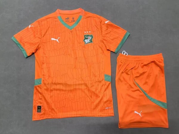 Completo calcio casa bambino Costa d'Avorio 2026