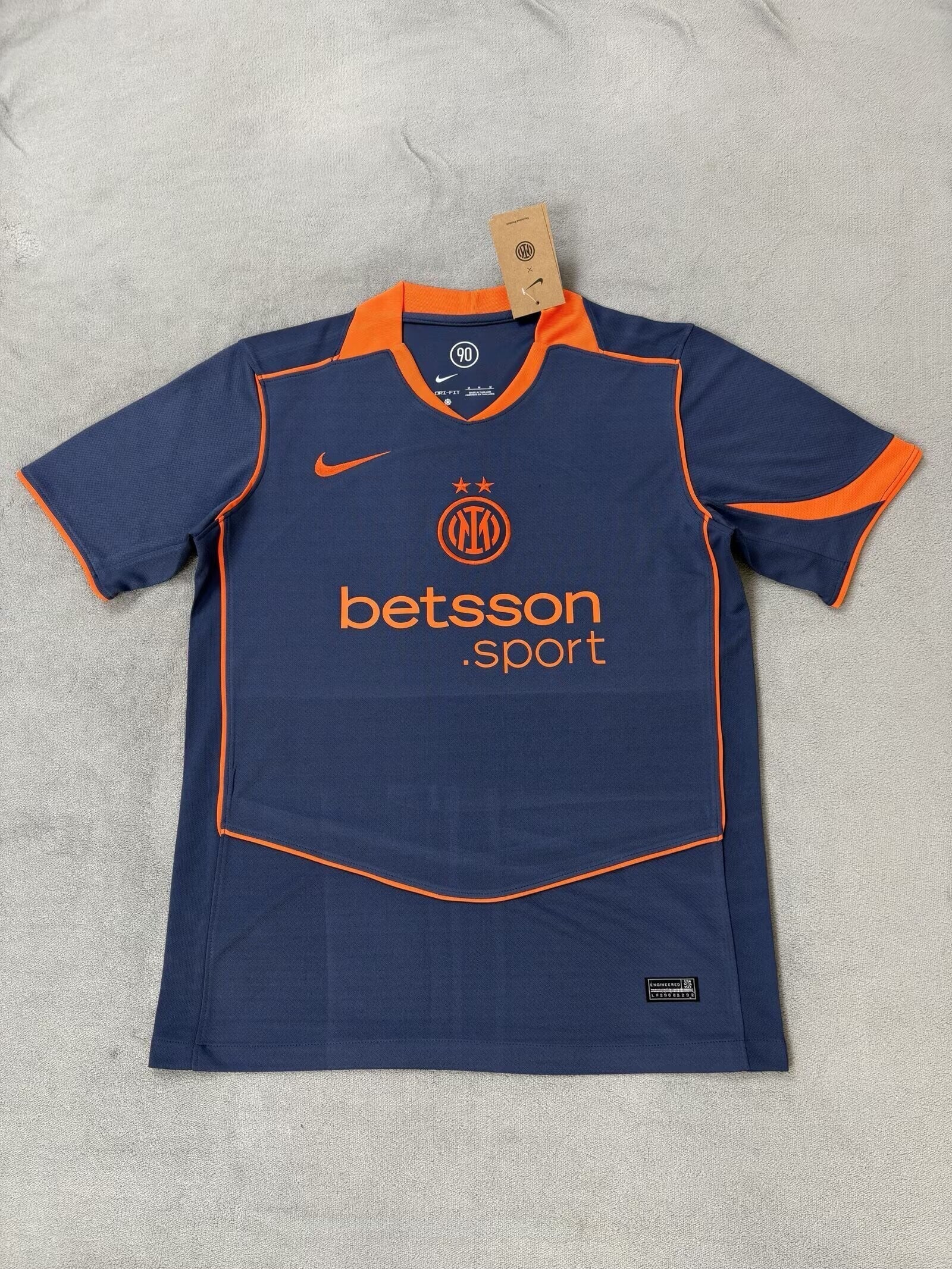 Maglia calcio trasferta terza versione fan Inter 2025/2026