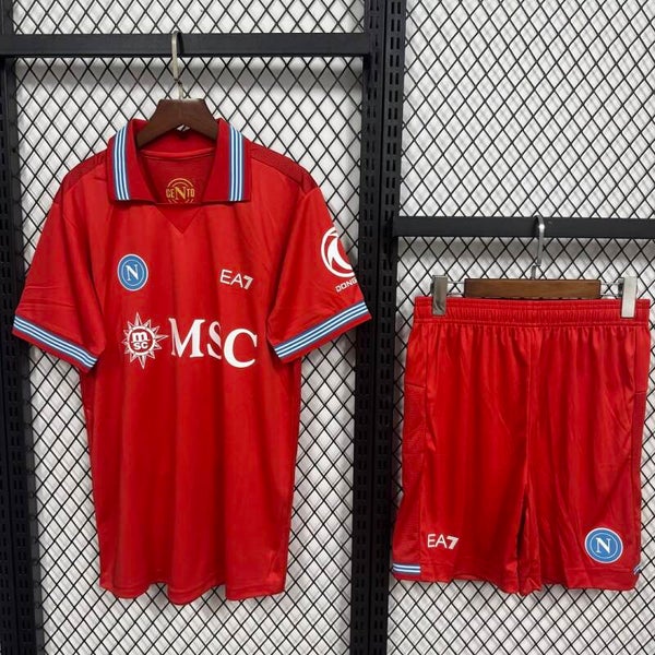 Completo calcio trasferta terza bambino Napoli 2026/2027