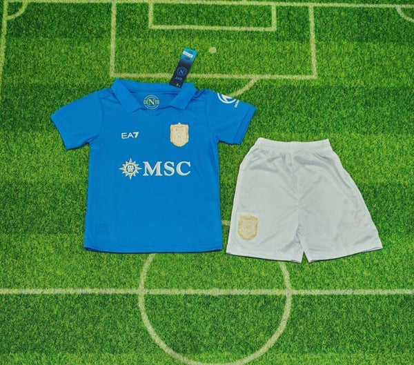 Completo calcio casa bambino Napoli 2026/2027