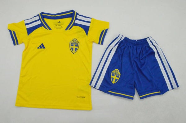Completo calcio casa bambino Svezia 2026