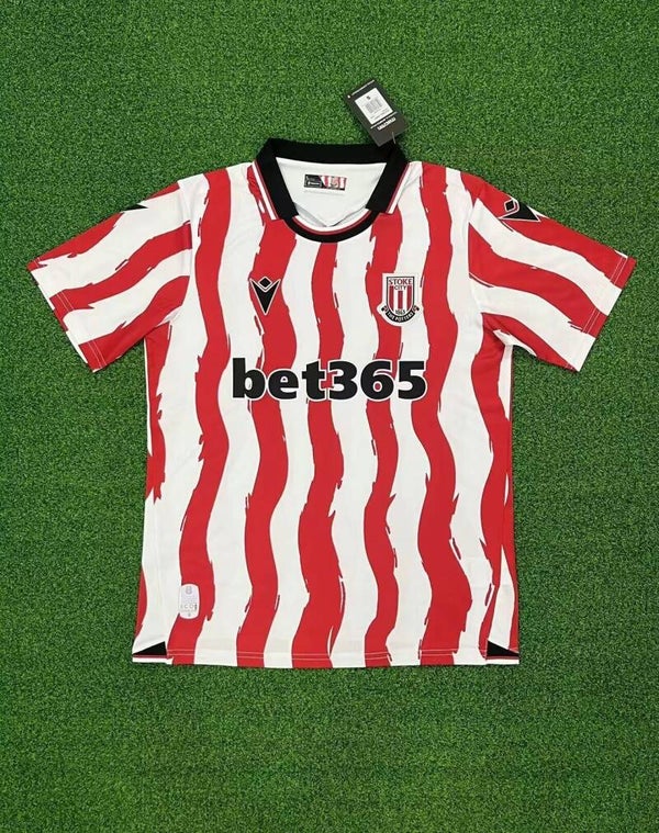 Maglia calcio casa versione fan Stoke City 2025/2026