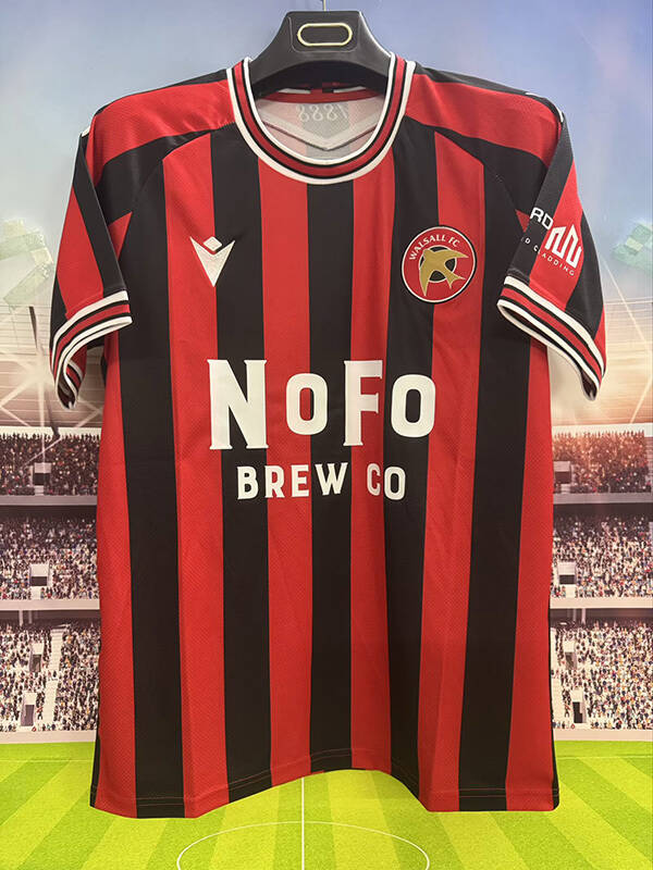 Maglia calcio casa versione fan Walsall  2025/2026