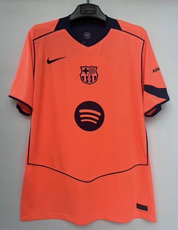 Maglia calcio trasferta terza versione fan Barcellona 2025/2026