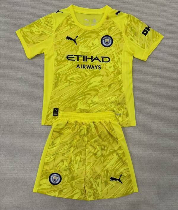 Completo calcio portiere bambino Manchester City 2025/2026