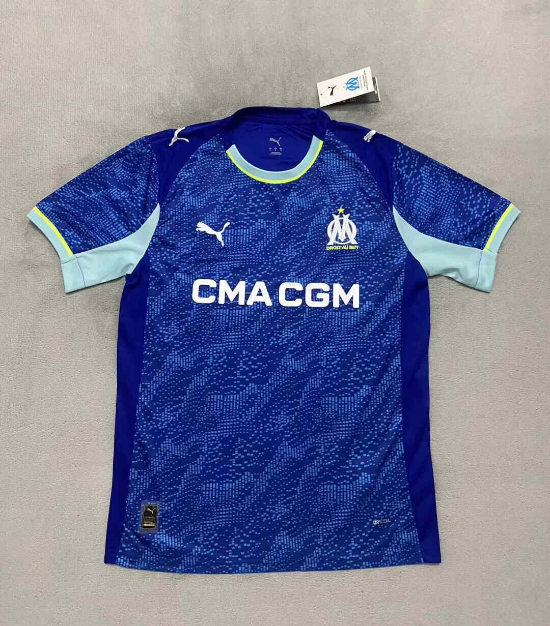 Maglia calcio trasferta terza versione fan Marsiglia 2025/2026